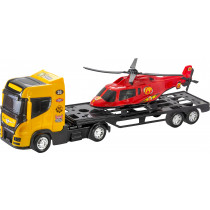 Caminhão Top Truck com Mini Helicóptero Na Caixa