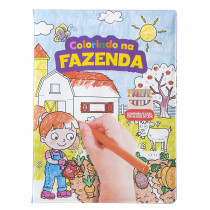 Livro Para Pintura Colorindo Na Fazenda