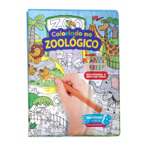 Livro Para Pintura Colorindo No Zoológico